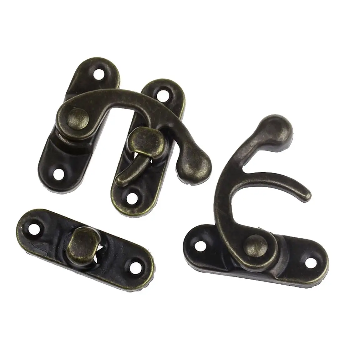 30Sets Box Suitcase Toggle Latch Buckles Bronze Tone 4.2cm x3.7cmin