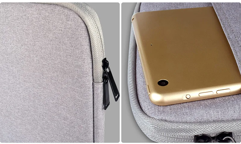 KeFo Zipper Nylon Tablet Cover Case For iPad Mini Universal 7 7.9 inch Tablet ebook bag Inner Soft Fur Light Weight Sleeve Pouch Bag (13)