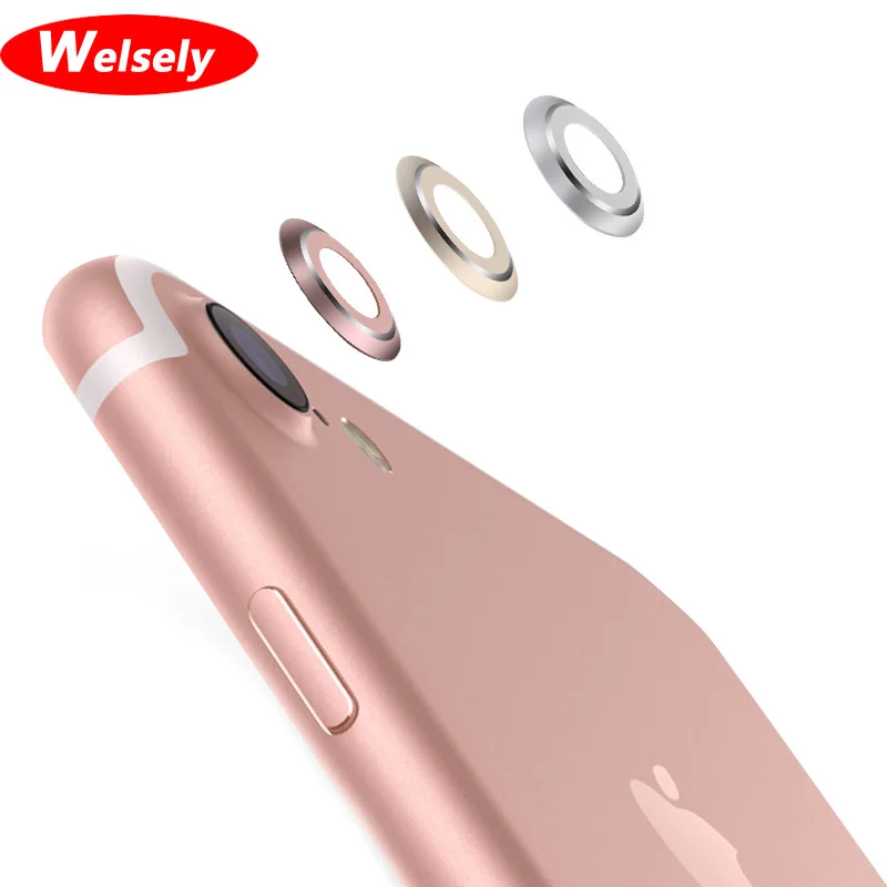 

Luxury Back Rear Camera Lens Protective Ring Cover Protector Case For iPhone 8 7 4.7in Metal Protection Mobile Phone Accessories