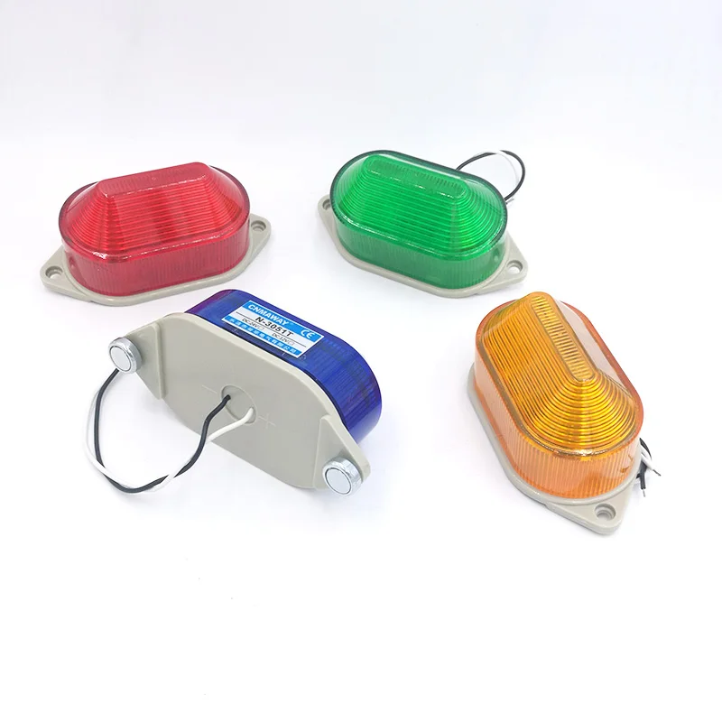 

N-3051T magnetic indicator light strobe signal warning light lamp small flashing light security alarm 12V 24V 220V LED