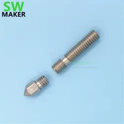 SWMAKER все металлические MK8 Hotend обновления покрытием износостойкие (0,4 мм) 1,75 мм 3D части принтера