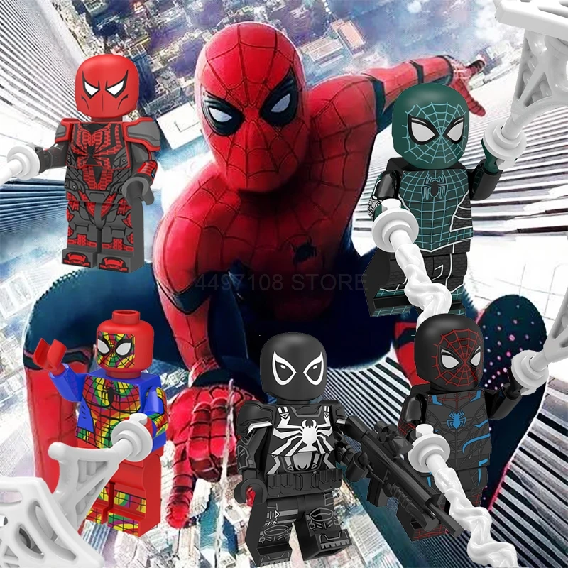 

Toys Blocks Spider Man Far From Home Homecoming Mysterio Captain America Marvel Avengers Iron Man Mark 25 Loki Thanos Figure Toy