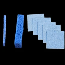 5 pz/lotto 6 centimetri * 6 centimetri di Saldatura di Saldatura del Ferro Punta di Saldatura Pulizia Spugna Pad Mano Strumento Colore Casuale