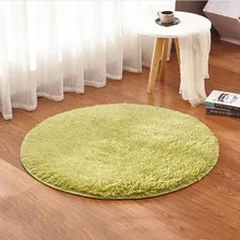 Горячая пушистый круглый ковер нескользящий душевой коврик для спальни дверной пол ковер из искусственного меха ковер домашний текстиль