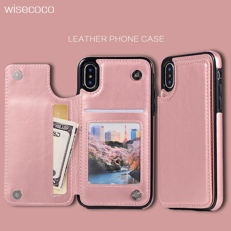 Чехол-бумажник из искусственной кожи в стиле ретро для iPhone X 6 6s 7 8 Plus 5 5S SE 11 pro XS MAX XR
