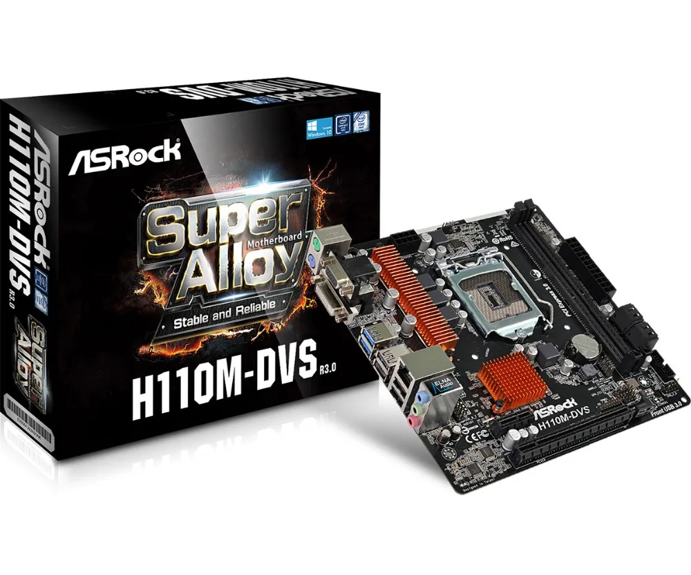 Полностью новая материнская плата R3.0 1151 H110 VGA + DVI DDR4 Micro ATX|Материнские платы| |