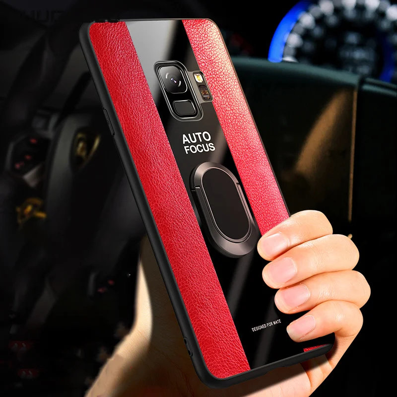 

Sports Car Luxury Case For Samsung Galaxy S10 S9 S8 Plus S10e S10 Lite Note 9 Cases Magnet Stand Ring Etui Cover Coque