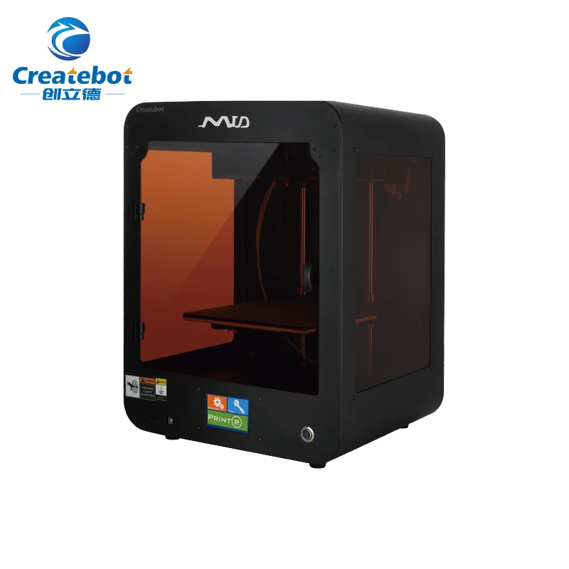 

2018 Black FDM 3D Printer Single Extruder Support ABS/PLA 3D Filament Createbot MID 3D Printer With Touchscreen and heated bed