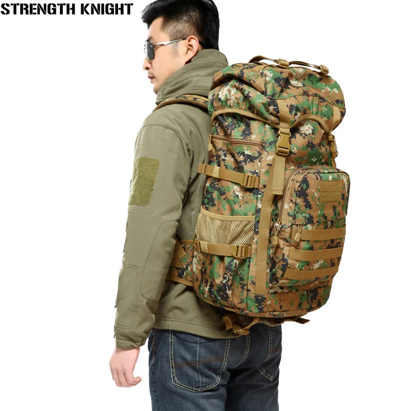 

Men 50L Military Army Bag Men Backpack High Quality Waterproof Nylon Laptop Backpacks Camouflage Bags