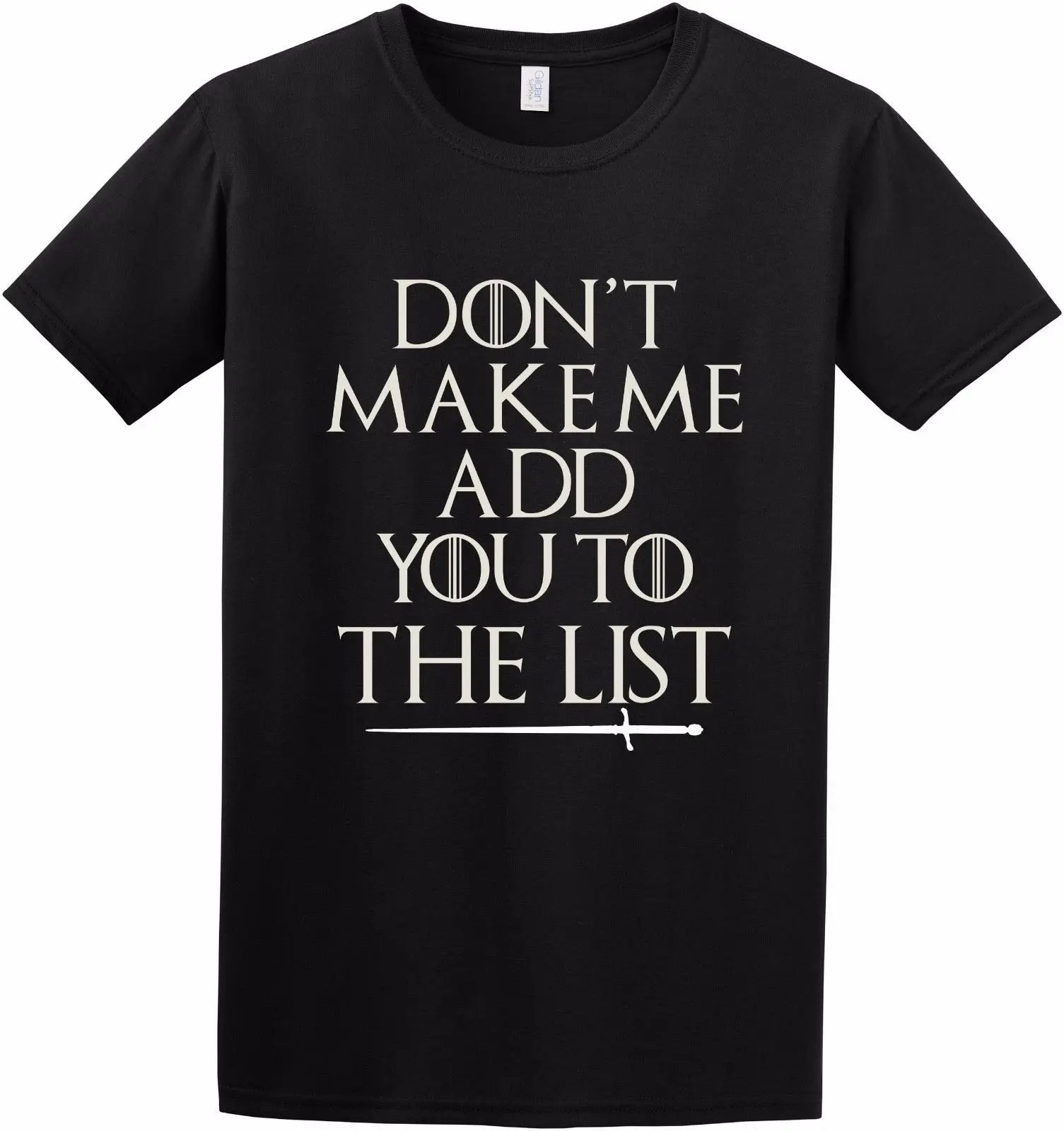 Dont Make Me The List-Игра престолов ТВ Arya Stark Inspired t-shirt S-2XL 2019 модная футболка Бесплатная