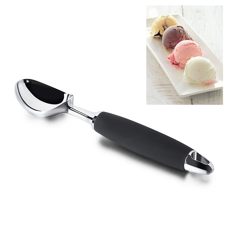 

Ice Cream Scoops Spoon Stacks Elegant Aluminium Alloy Solid Ice Cream Spade Comfortable Handle New Arrival