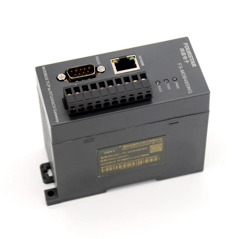 

FOURSTAR Industrial-grade MODBUSTCP to RTU/ASCII gateway Easily connect MODBUS Ethernet devices to MODBUS serial devices
