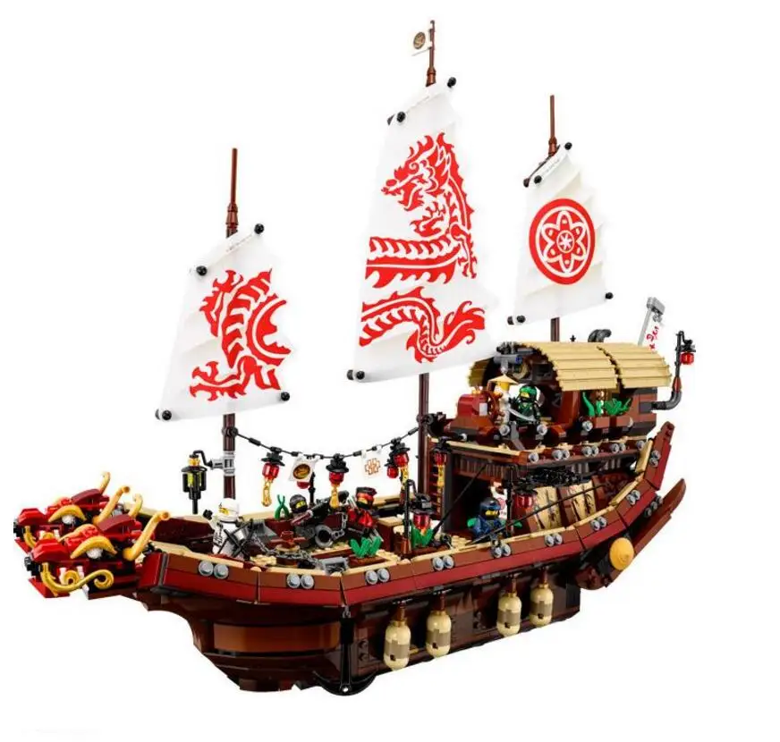 

DHL Lepin 06057 2455pcs Ninja Final Fight Of Destiny's Bounty Building Block Compatible 70618 Brick Toy