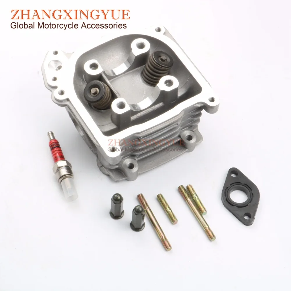 

39mm-52mm EGR Cylinder Head & Valve & Bolt for Znen Goldfish Grace Grand Retro 50 ZN50QT-11A-51-E-H 139QMB GY6 50cc 4T