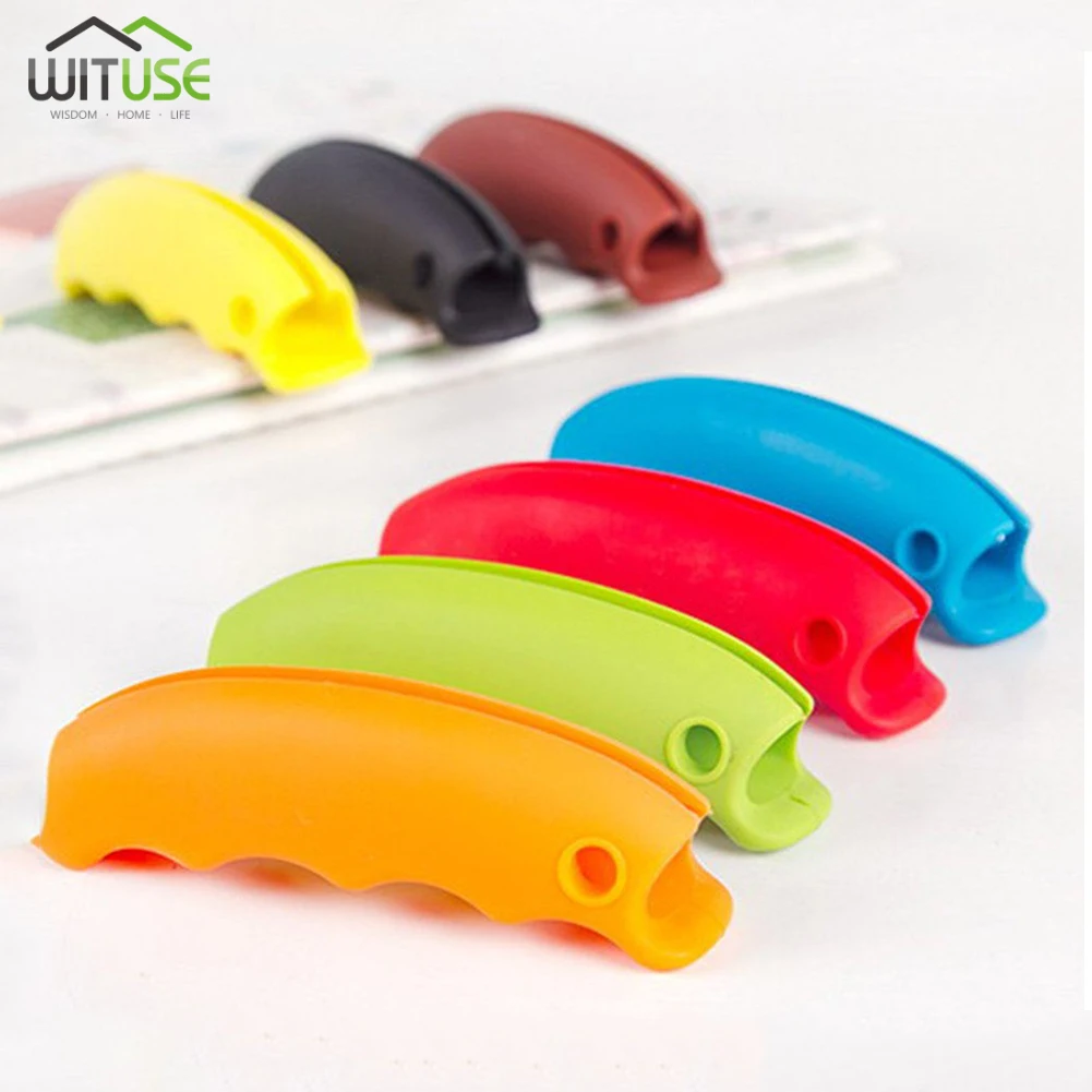 Silicone Portable Vegetable Device Labor Saving Shopping Bag Carry Holder with keyhole Handle Comfortable Grip Protect Hand Tool