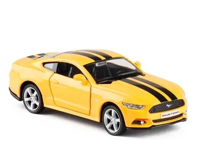 Высокая имитация 1/36 Mustang GT сплав модели автомобилей две двери тянуть назад спортивная модель автомобиля игрушка подарок для детской коллекции