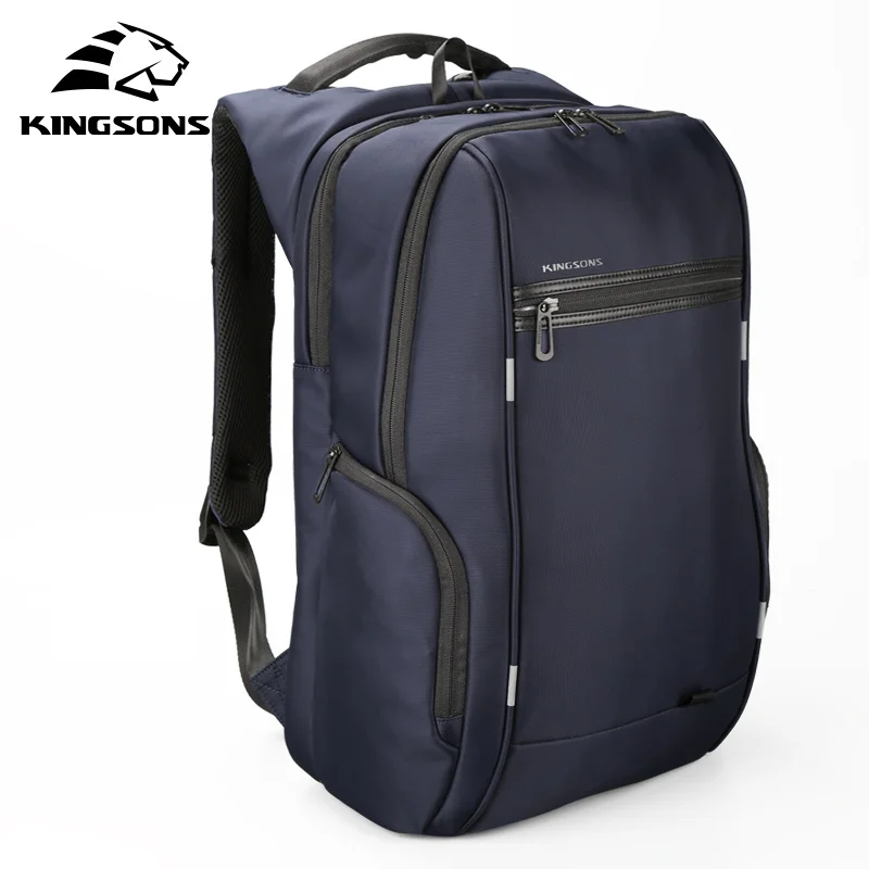 

Kingsons Multifunction USB Charging Men 15 17 inch Laptop Backpacks For Teenager Fashion Male Mochila Travel backpack Anti-theft