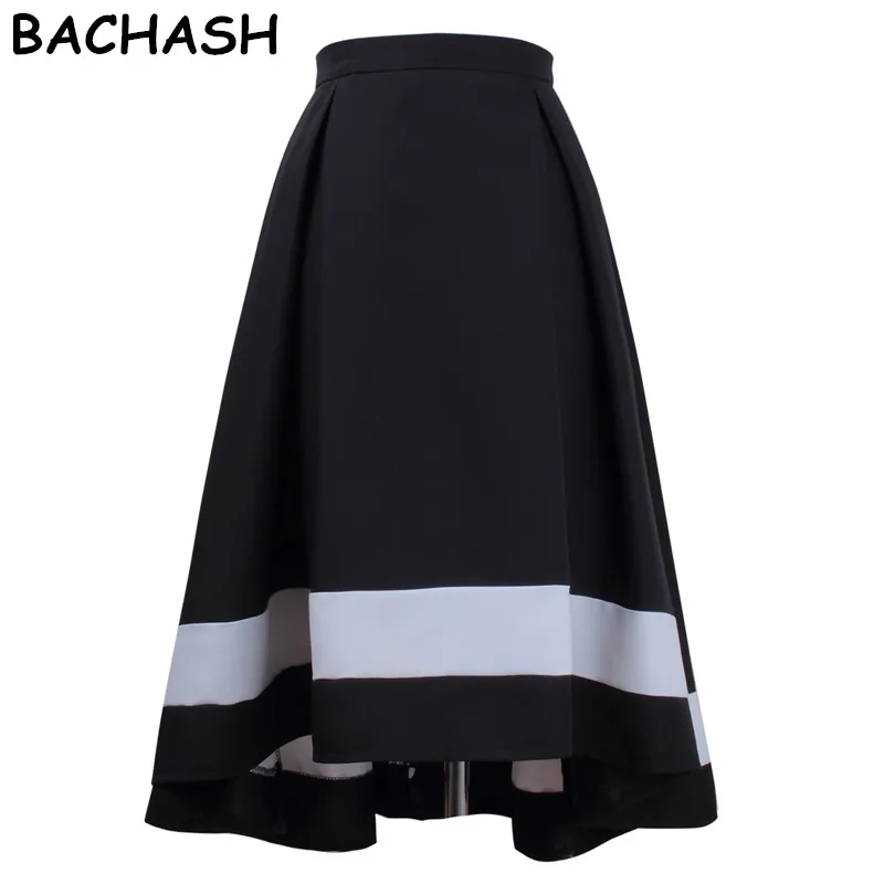 

Bachash Spring Autumn Knitting Female Skirts 2019 Women High Waist Irregular Split Skirt Large Size Long Bandage Party Skirt