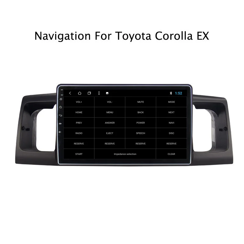 Perfect NAVITOPIA 9inch 2G RAM 32G ROM Android 8.1 Car DVD Multimedia GPS Navigation for Toyota Corolla EX 2004 2005 2006 2007 2008-2013 7