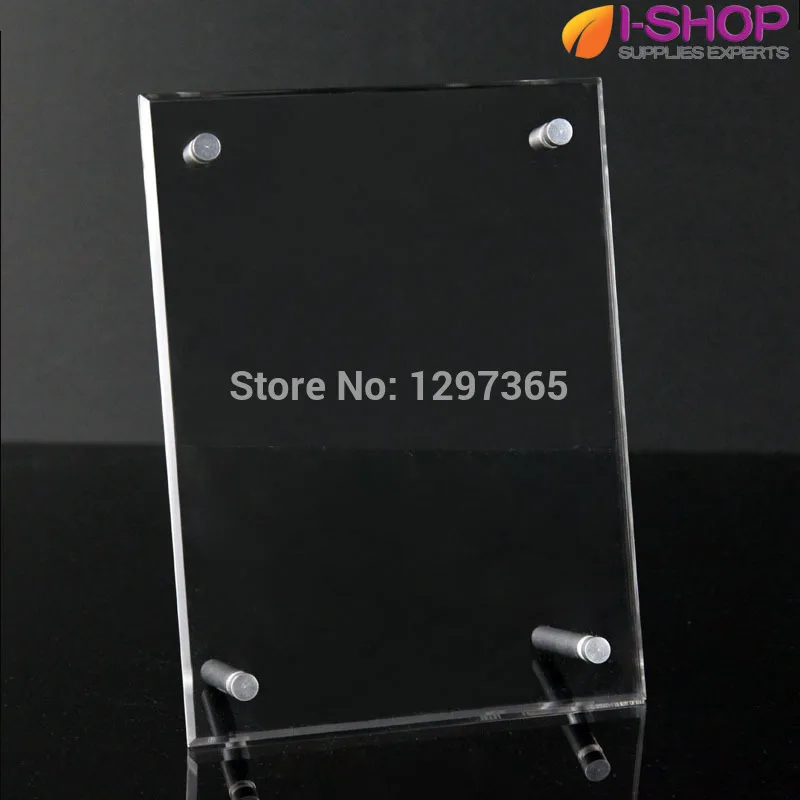 Plexiglas fotolijsten/acryl fotolijst met schroef 12"plexiglass photo