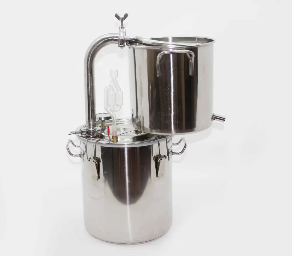 25L DIY домашнее оборудование для пивоварения со спиральной катушкой небольшой паровой дистилляции ликера Дистиллированного вина Moonshine