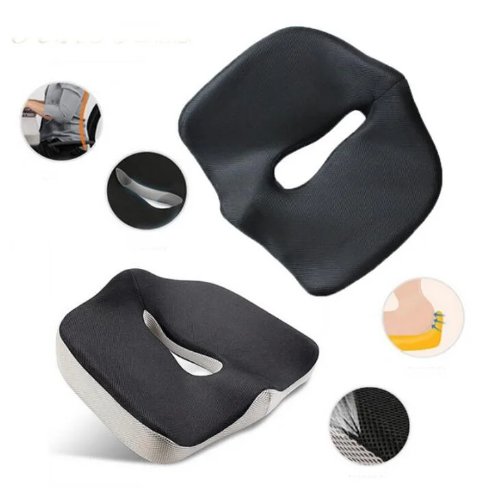 

Health Max Coccyx Orthopedic Memory Foam Seat Cushion - Best for Relief of Back Pain, Tailbone Pain and Sciatica - Medical