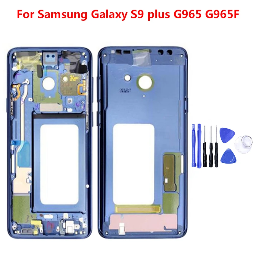 Для Samsung GALAXY S9 Plus G9650 задняя средняя рамка крышка корпуса Рамка Замена запасные