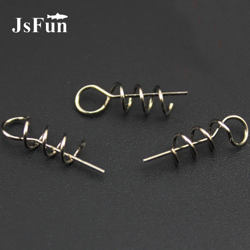 

50Pcs/lot Soft Lure Pin Fishing Lure Connectors Fishing Hook Pins Assist Fishing Tools Spring Twist Crank Lock Pesca PJ101
