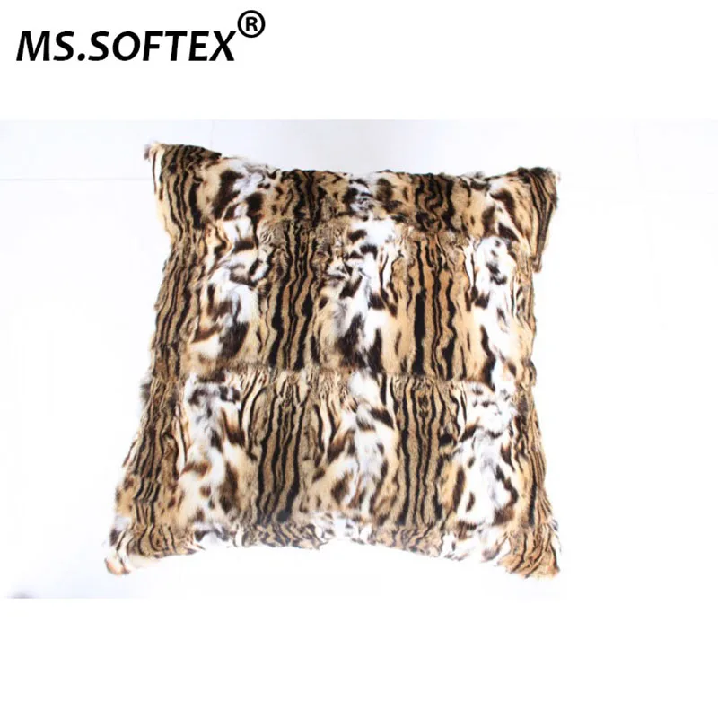

MS.Softex Natural Fur Pillow Case Luxury Genuine Fur Pillow Cover Fur Cushion Pillow Cover Factory OEM FREE SHIPPING