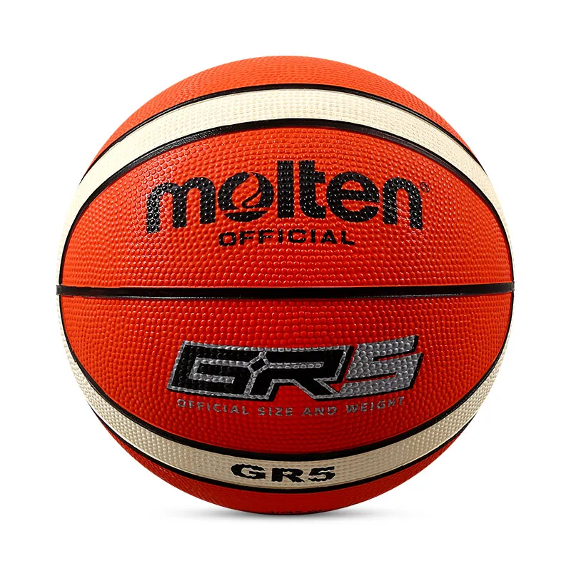 original molten basketball ball GR5-OI High Quality Genuine Molten rubber Material Official Size5 Free With Net Bag+ Needle