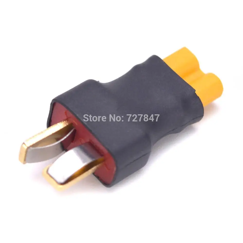 XT60 Male To EC2 Female Adapter Cable - 5cm (2") 20AWG Wire For RC Cars, Drones, Electronics 3 thumbnail image