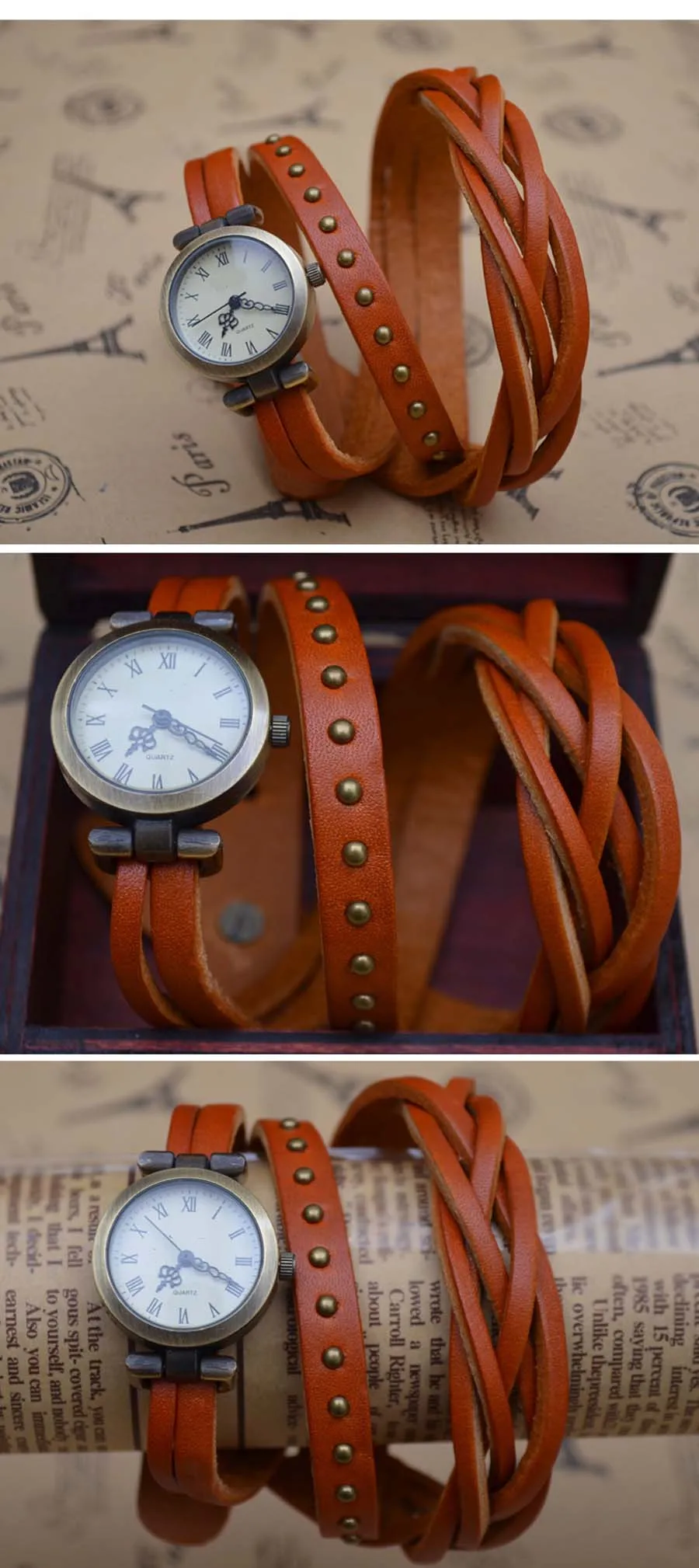 Shsby новые римские винтажные часы из воловьей кожи со спиральным ремешком с римскими цифрами женские часы с кожаным ремешком