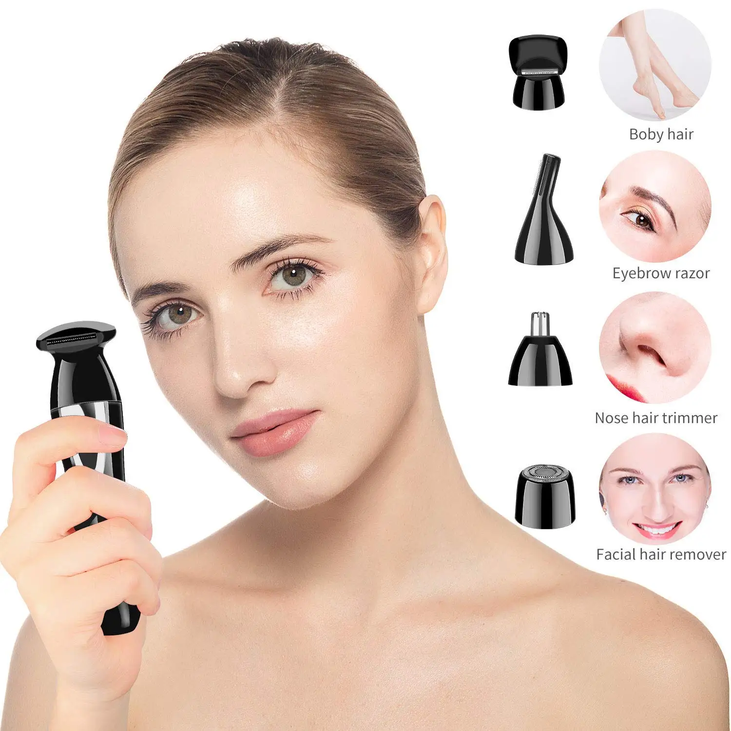 Mini Portable Hair remover/Painless Facial Hair Removal/Rechargeable Nose&Eyebrow Bikini Trimmer/Electric Shaver drop Shipping