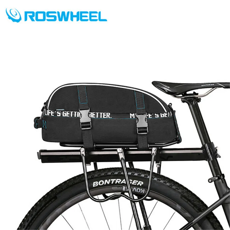 ROSWHEEL велосипедная сумка 8л Водонепроницаемая велосипедная задняя стойка Сумка Многофункциональная велосипедная Корзина Стойка для багажника сумка через плечо сумка аксессуары