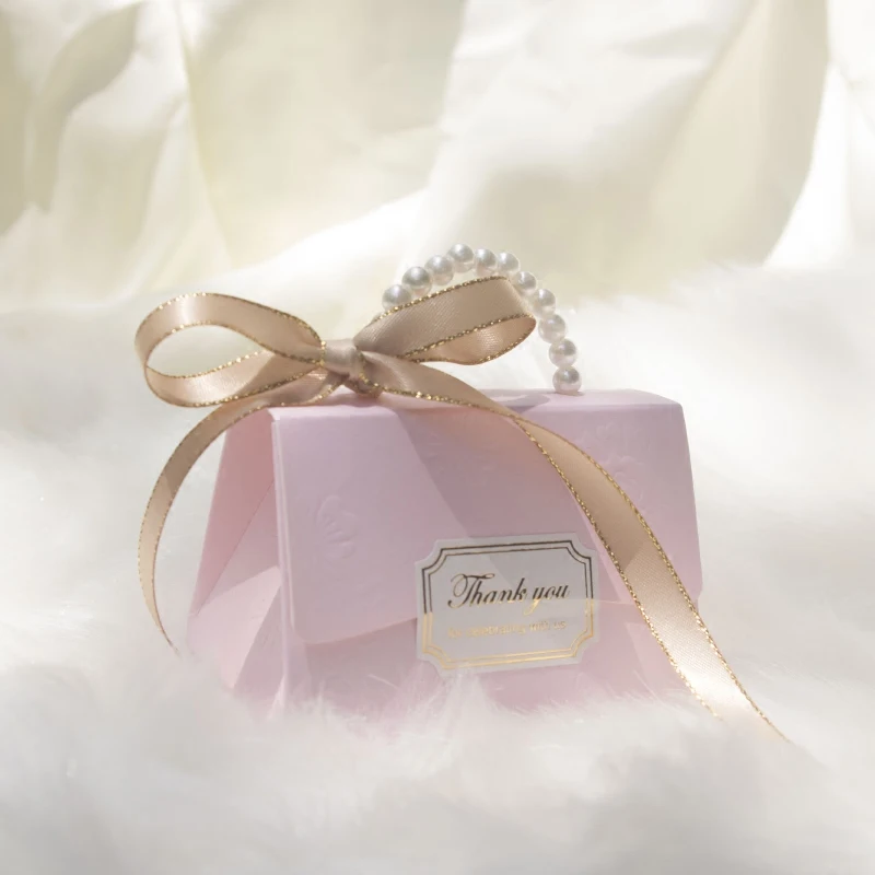 Wedding Bag-shaped Candy Box Gift Box Tin Box Storage Box Wedding Bonbonniere 