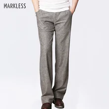 Markless Summer Thin Linen Men Pants Male Commercial Loose Casual Business Trousers Men's Clothing Straight Fluid Man Pants Markless Summer Thin Linen Men Pants Male Commercial Loose Casual Business Trousers Men's Clothing Straight Fluid Man Pants