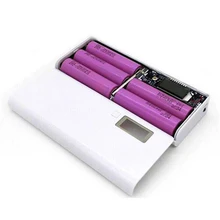 No Battery 5x18650 DIY Portable Battery Power Bank Shell Case Box LCD Display Dual USB