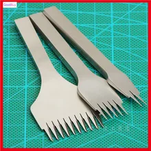 Новинка 3 шт./комплект Ультра Жесткий HSS 2,7 мм Шаг 2 5 10 зубец Кожа дырокол кожа сшивание отверстие ударное долото