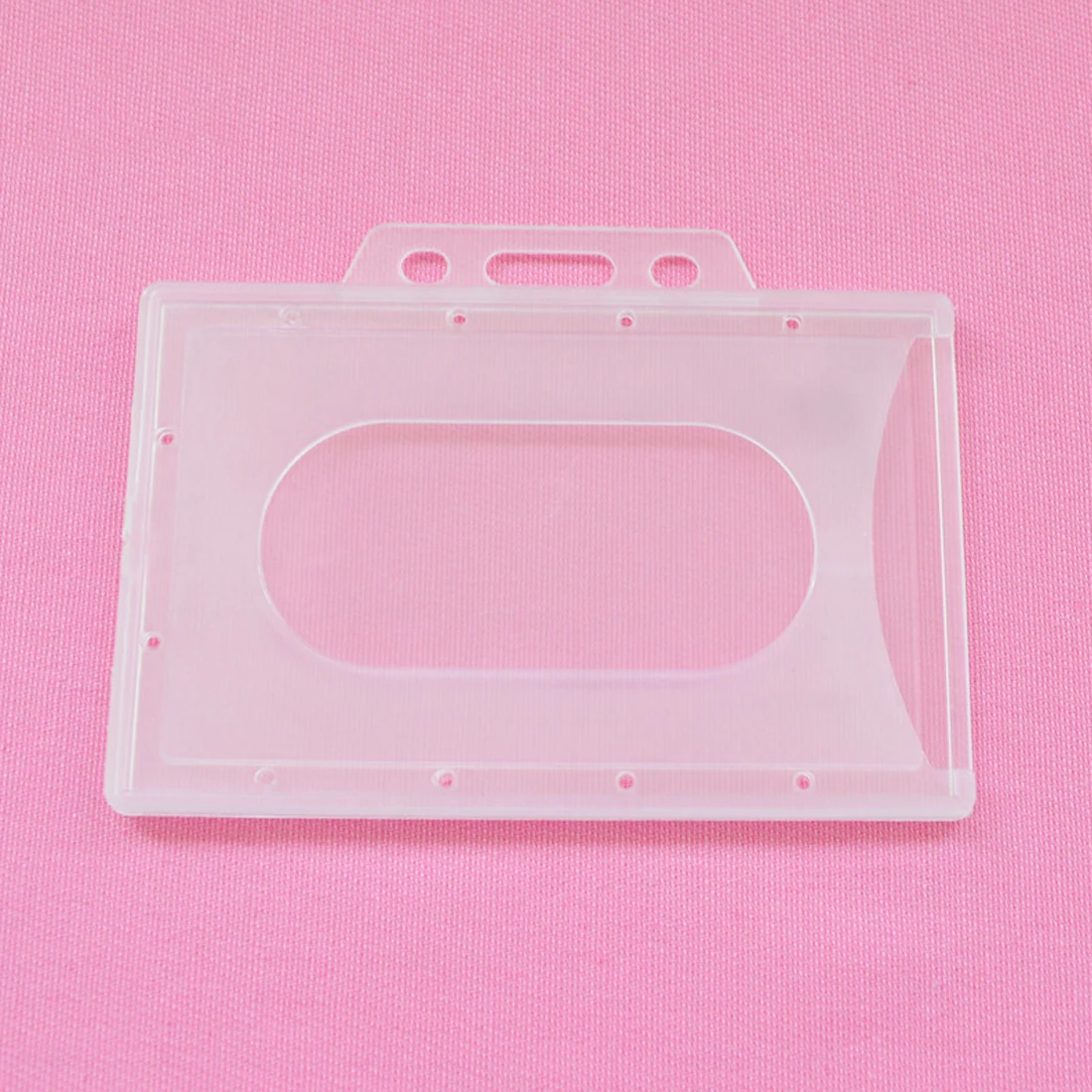 

New Arrival 90*66mm Translucent Credit Hard Card Holders Bank Card Neck Strap Card Bus ID holder students Identity badge Box