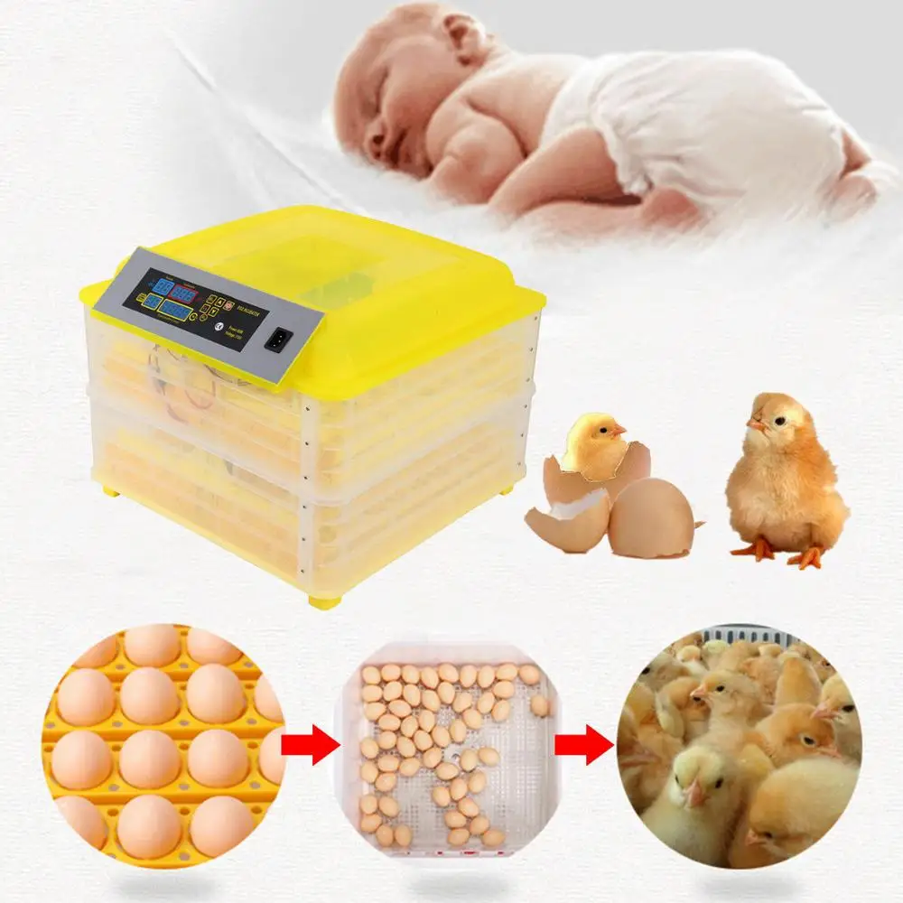 

Yonntech 112 Egg Incubator Machine Automatic Hatchery Clear Egg Turning Temperature Control Farm Home Chicken Egg Incubator