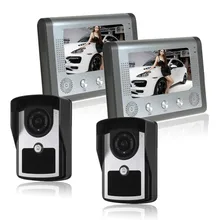 7 TFT Color Video font b Door b font Phone Intercom Doorbell System Kit IR font