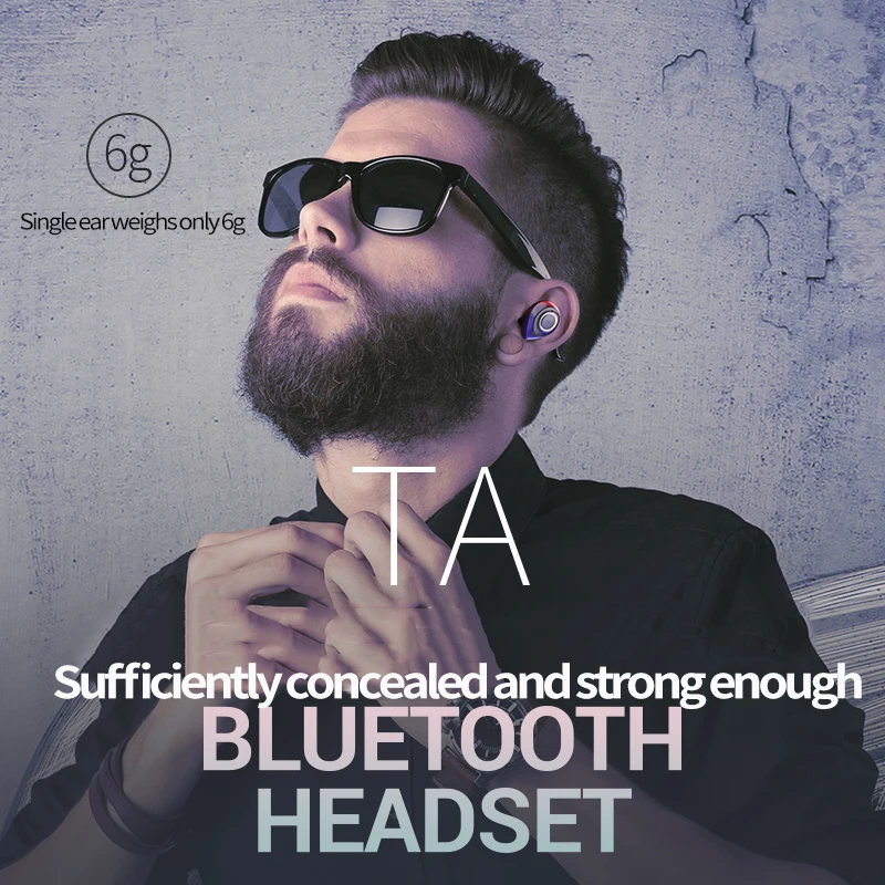Новые действительно беспроводные наушники Bluetooth 5 0 Hi Fi стерео звук двусторонние