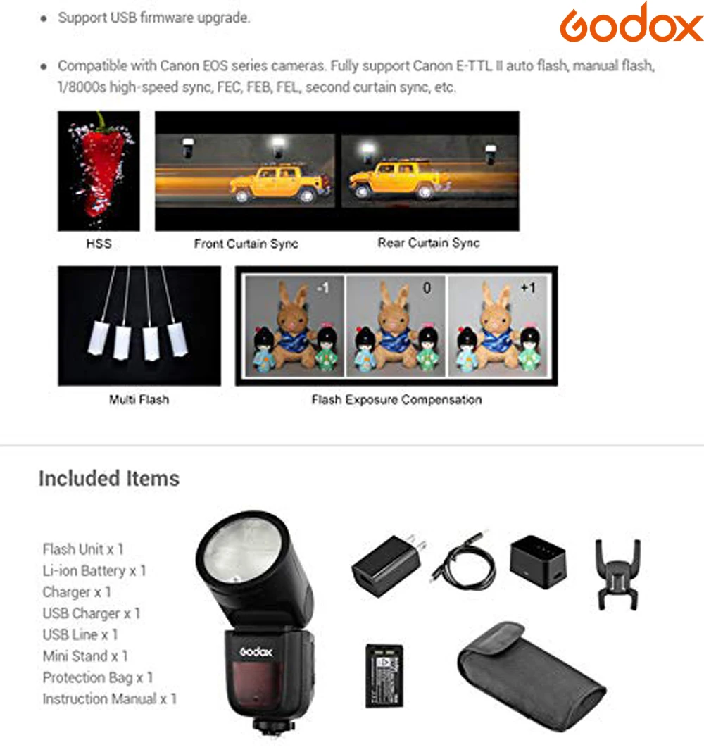 Предварительный заказ Godox V1 вспышка Speedlight для SONY Canon Nikon Fujifilm Olympus вспышка камера Фонарик ttl Speedlite литий-ионная батарея