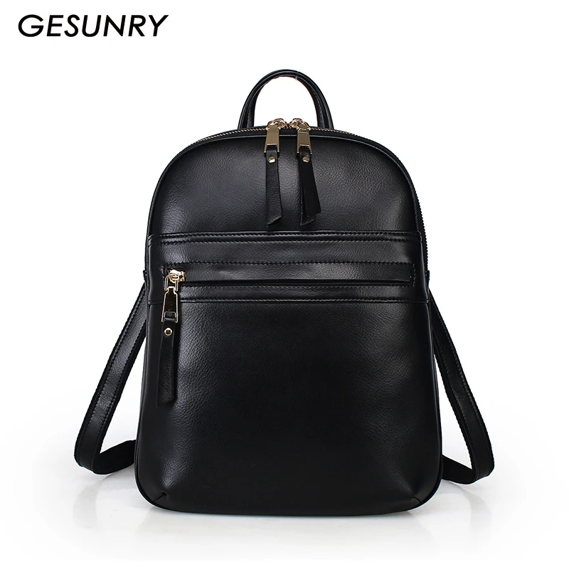 Genuine Leather Backpack Fashion Vintage Women Bag Brand Design Shoulders Backpack High quality Real Leather bag Genuine Leather Backpack Fashion Vintage Women Bag Brand Design Shoulders Backpack High quality Real Leather bag