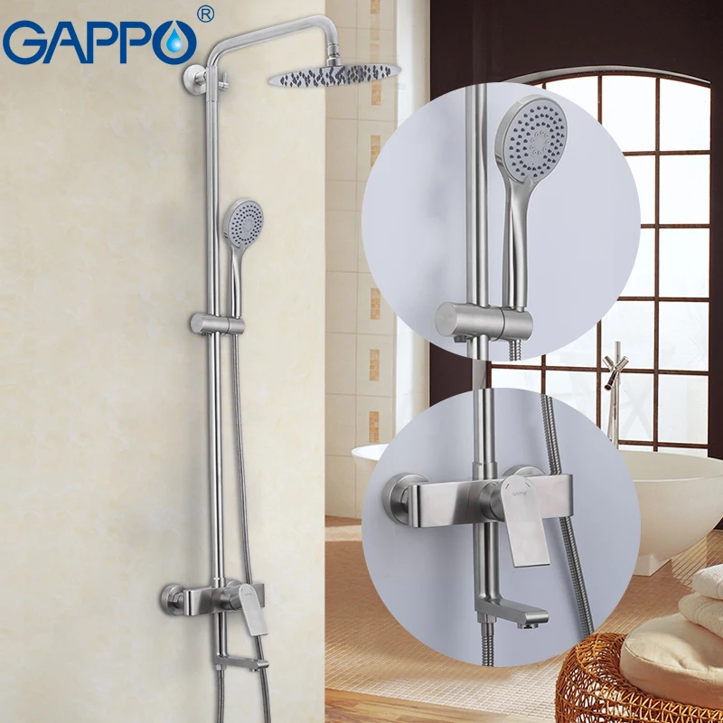 Gappo Shower System Wall Mounted Bathroom Faucet Shower Waterfall