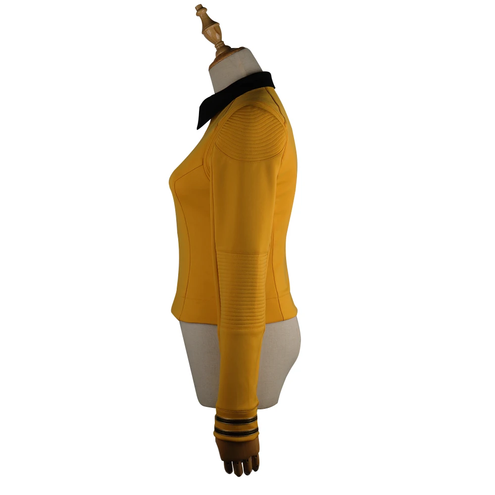 Звездное открытие сезон 2 Trek костюм женский комплект Звездный Флит коммандер Униформа с значком женские костюмы Взрослый Костюм для косплея