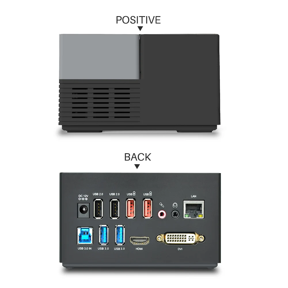 Estación de acoplamiento Universal Wavlink externo USB 3,0 Dual Video DisplayLink USB HUB Full HD 1080 p 2048x1152 DVI HDMI para ordenador portátil - 5