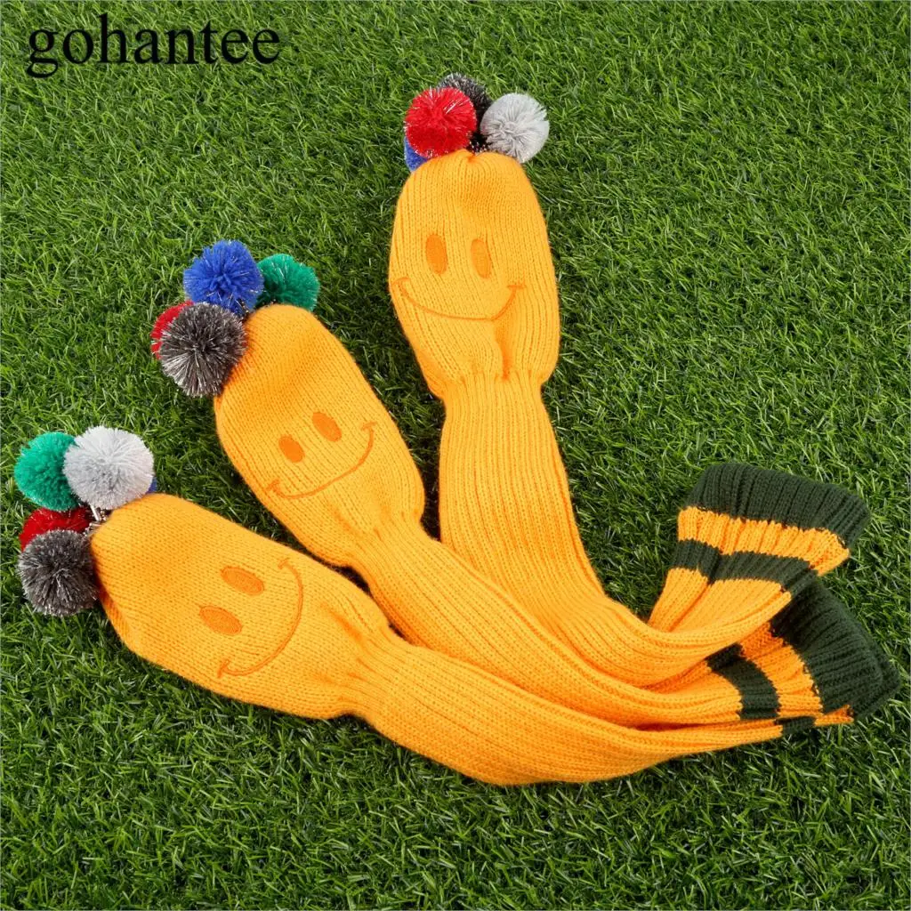 3 قطعة/المجموعة ابتسامة تصميم محبوك النسيج سائق نادي الغولف الهجينة أغطية الرأس خشبية/الخشب الممر السالك غطاء الرأس ل تايلور تيتليست 3 قطعة/المجموعة ابتسامة تصميم محبوك النسيج سائق نادي الغولف الهجينة أغطية الرأس خشبية/الخشب الممر السالك غطاء الرأس ل تايلور تيتليست