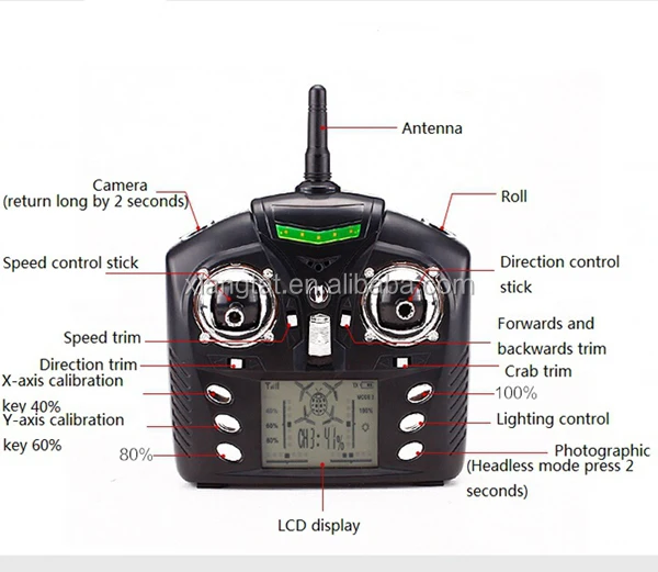 Wltoys V686K wifi FPV Безголовый режим RC Квадрокоптер Дрон с камерой