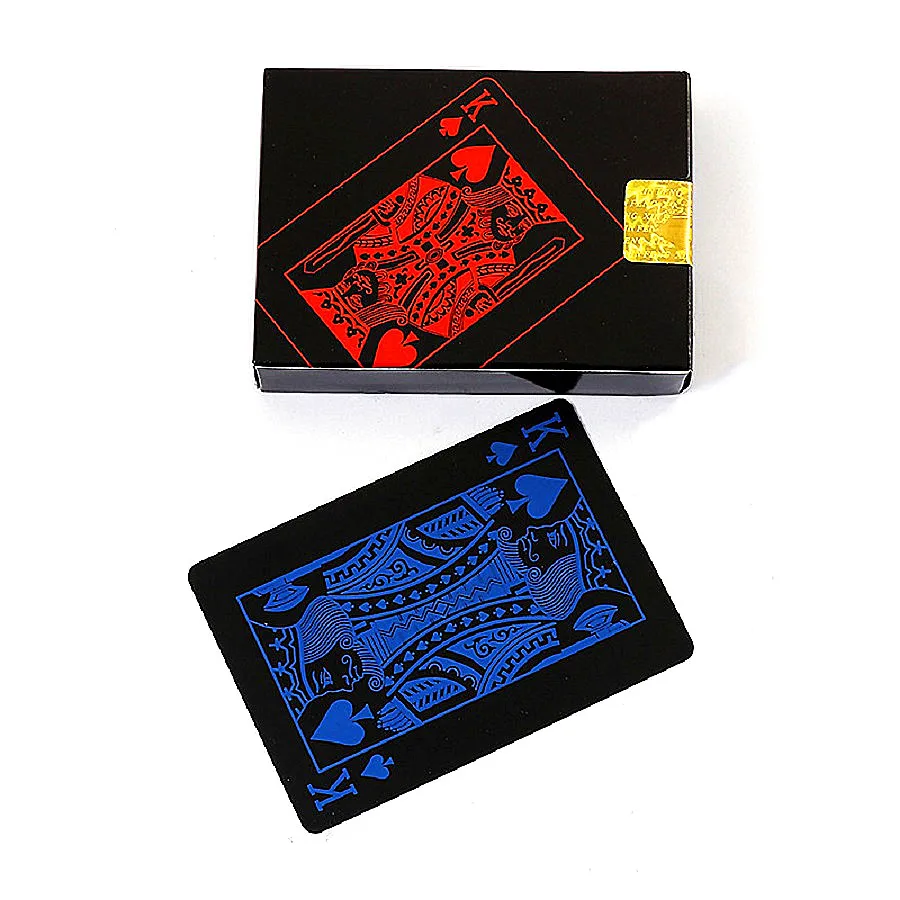 Качество водонепроницаемый ПВХ пластик игральные карты набор 54 шт. колода покер классические фокусы инструмент